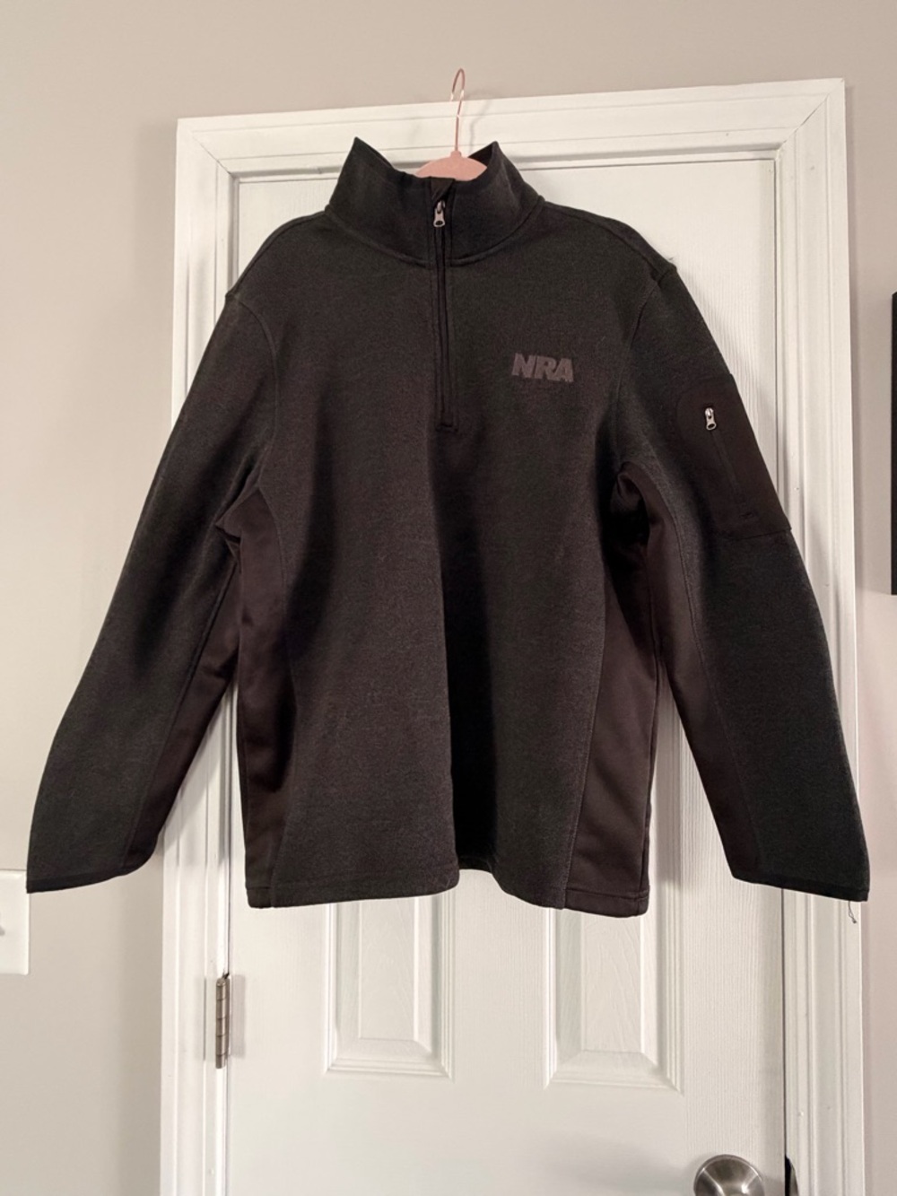 Black Half-Zip Fleece Pullover